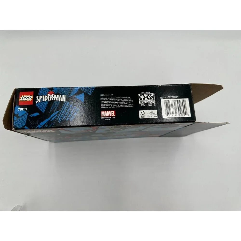 EMPTY BOX ONLY - LEGO 76113 Marvel Super Heroes Spider-Man Bike Rescue (235 pcs)